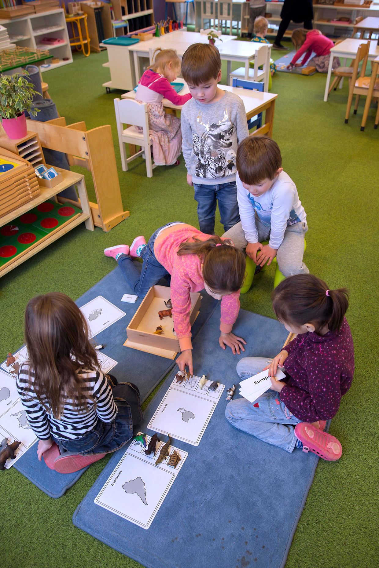 Nederland, Pijnacker, 27 februari 2017. Casa, tweetalige Montessori-school. Laag bouw en hoogbouw zitten op twee verschillende locaties. Foto: Werry Crone Beeld Werry Crone, Vleuten
