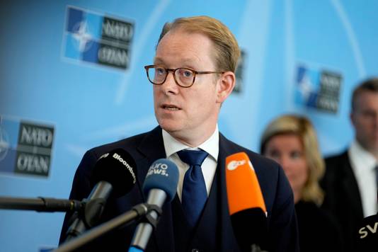 De Zweedse buitenlandsminister Tobias Billstrom.