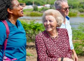 Beatrix had een wel héél lief onderonsje