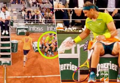 Ook om zijn veelvuldig zweten te verslaan heeft Rafael Nadal een even simpel als geniaal middeltje in huis