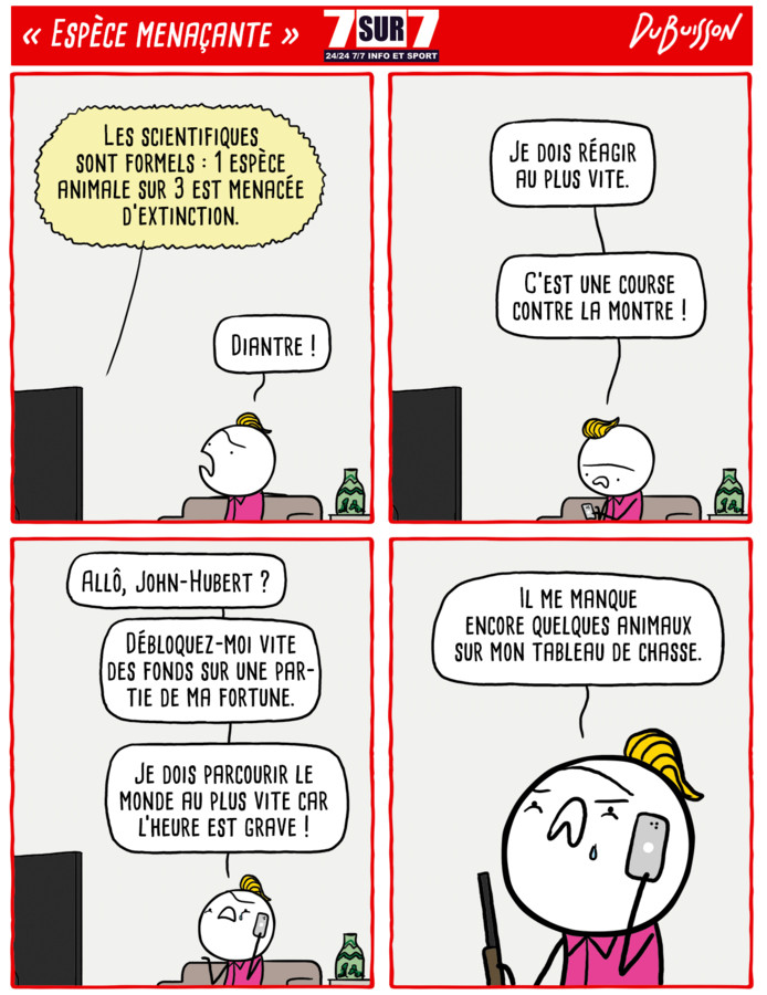 "Espèce menaçante, 6 septembre 2021.