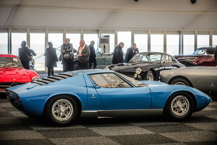 Una Lamborghini Miura allo Zoute Grand Prix di Knokke-Heist questo mese.