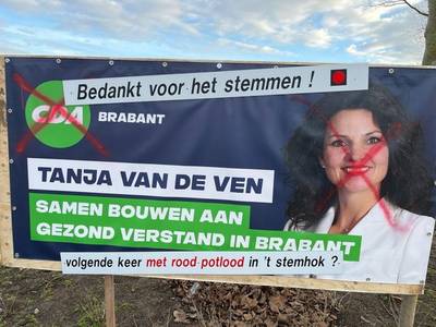 Affiches CDA in Mill beklad: ‘Zo goedkoop en onacceptabel