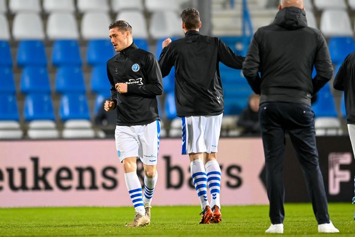 DOETINCHEM, 04-03-2022, De Vijverberg, Dutch Keuken Kampioen Divisie Football, season 2021 / 2022, De Graafschap - Jong AZ, during the match, De Graafschap player Jesse Schuurman
