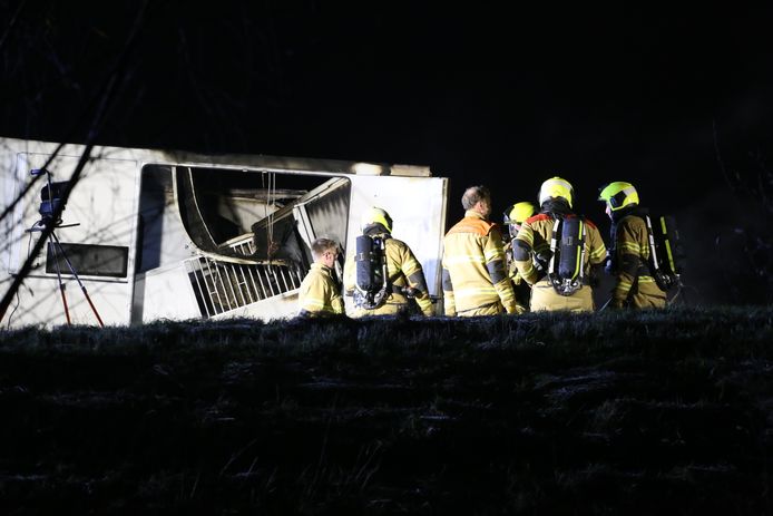 De brandweer kwam ter plaatse.