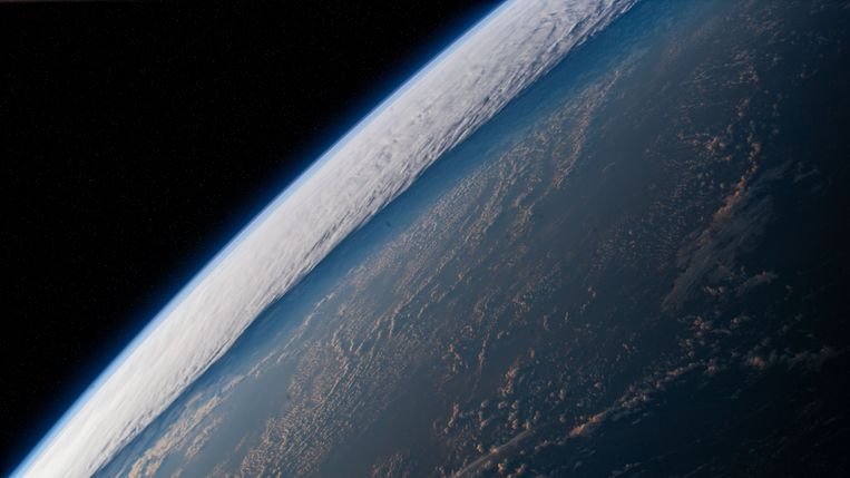 De Stille Oceaan gefotografeerd vanuit het internationaal ruimtestation ISS. Beeld Nasa