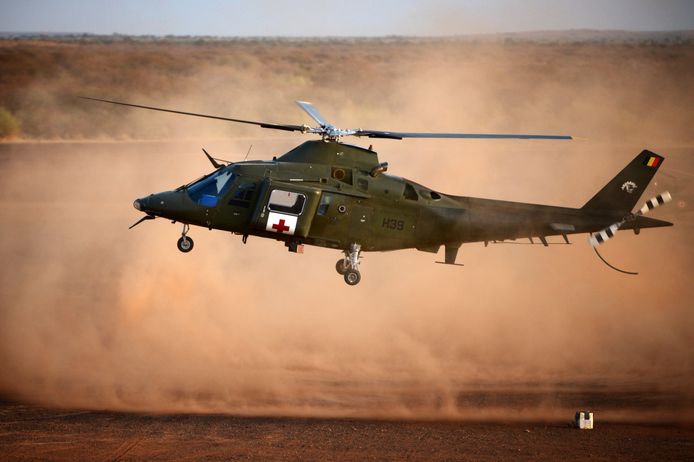 Een helikopter van het Belgisch leger in Mali.
