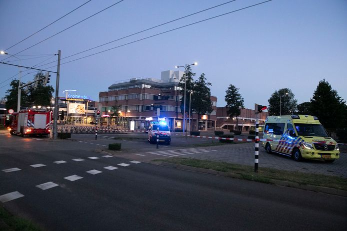 Politie is aanwezig in Arnhem.