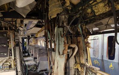 Zo ziet de ravage eruit na de explosie in treinstel Nijmegen