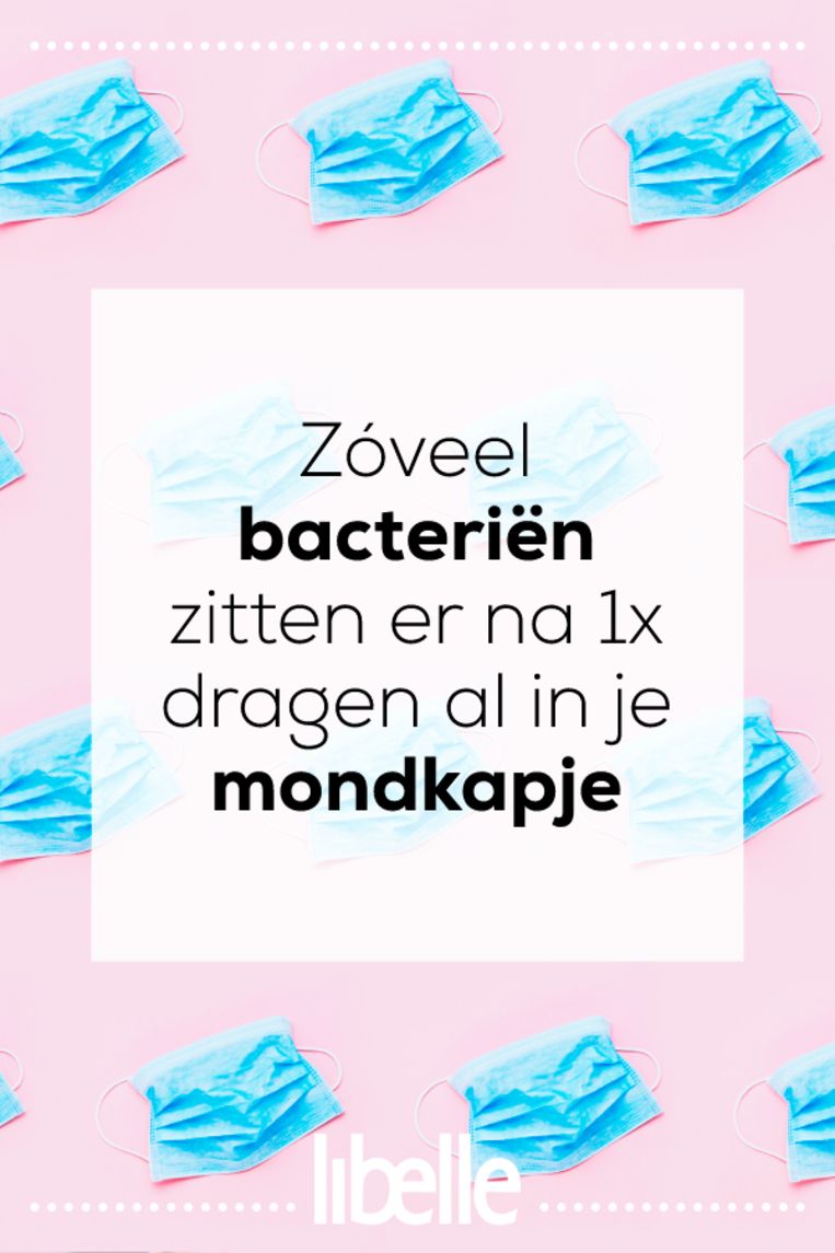 Zoveel bacteriën zitten er na 1x dragen al in je mondkapje Beeld Getty Images