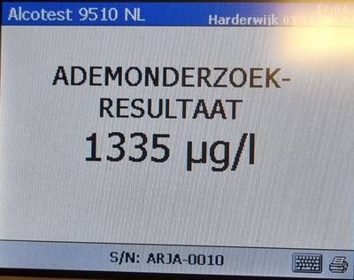 Harderwijker kijkt veel te diep in het glaasje en raakt betrokken bij ongeluk op N303