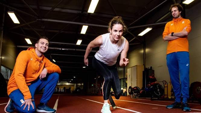 Para-atlete Kimberly Alkemade uit Den Bosch bracht stap voor stap haar weegschaal in balans: ‘Ik moest mijn pijn en verdriet aankijken’