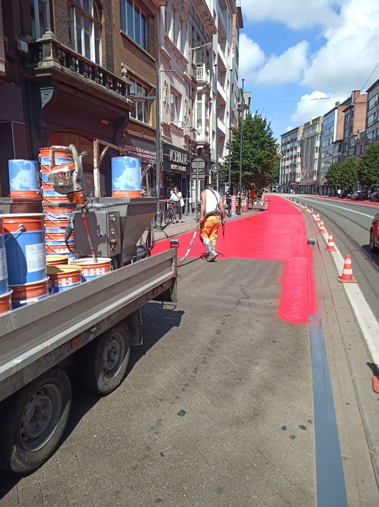 De Turnhoutsebaan wordt een fietsstraat. Beeld Deborah Seymus
