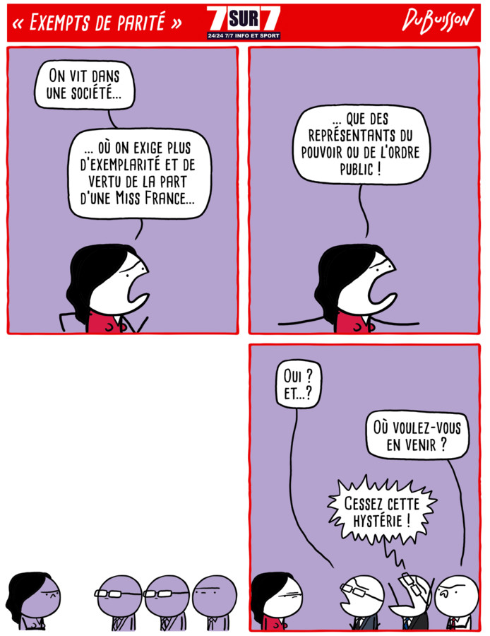 "Exempts de parité", 27 juillet 2020