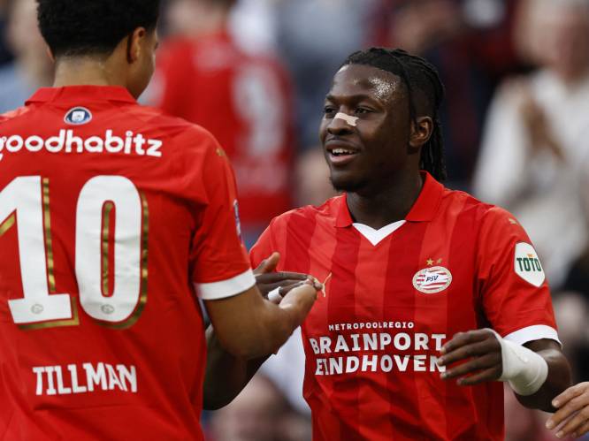 Bakayoko zet PSV op weg naar ruime zege en kan over twee wedstrijden titel pakken: “Lukte mij nog nooit, zelfs niet bij de jeugd”