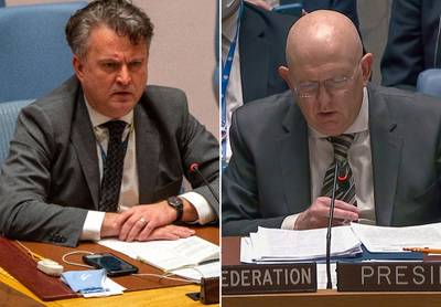 Oekraïense en Russische ambassadeurs clashen tijdens VN-Veiligheidsraad: 