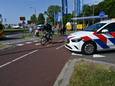 Op de beruchte rotonde in Arnhem vond zaterdagochtend weer een ongeluk plaats.
