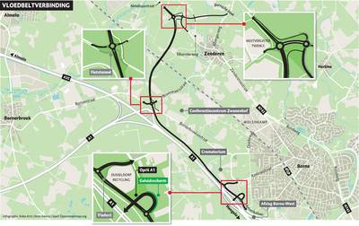 Geen Vloedbeltverbinding? Dan ook geen knip in Borne en geen 30 km in Zenderen
