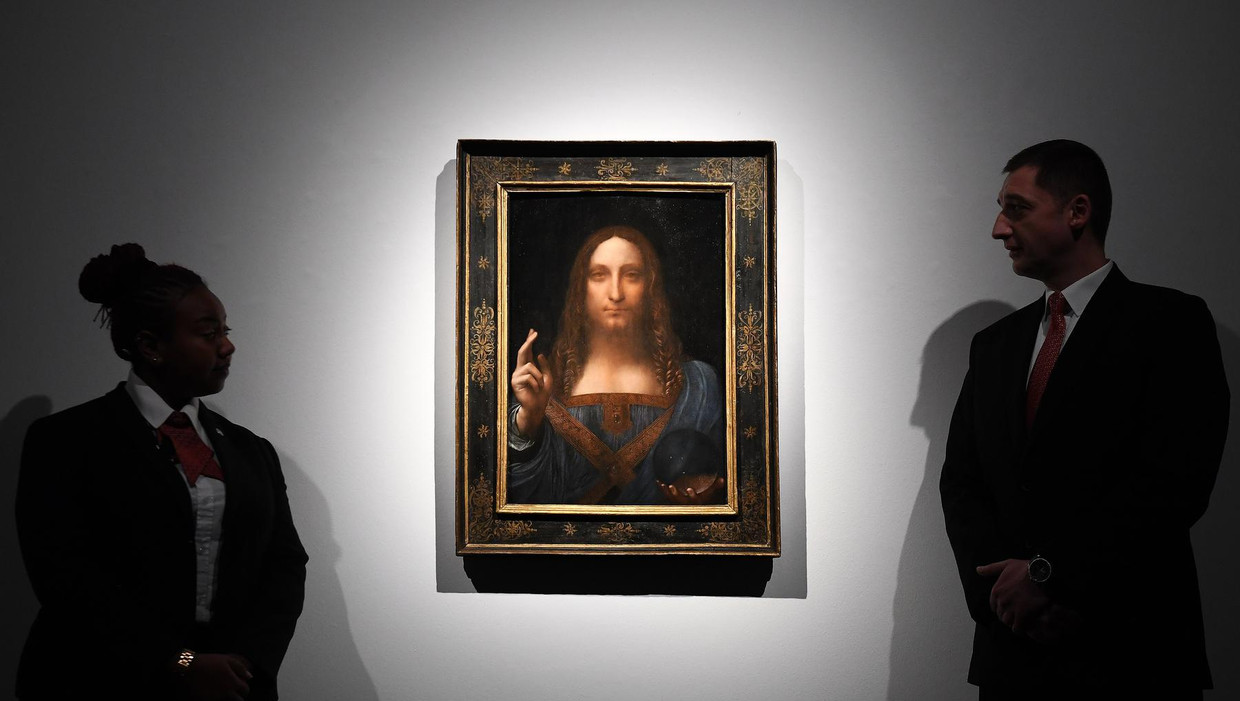 Da Vinci S Salvator Mundi Het Duurste Schilderij Ter Wereld Komt In Het Louvre Abu Dhabi Te Hangen De Volkskrant