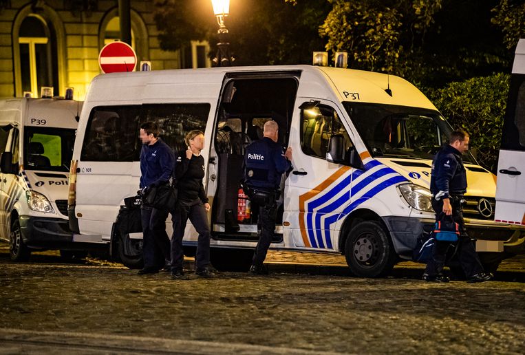 Politieagenten maken zich klaar voor grote actie in Brussel Beeld Photo News