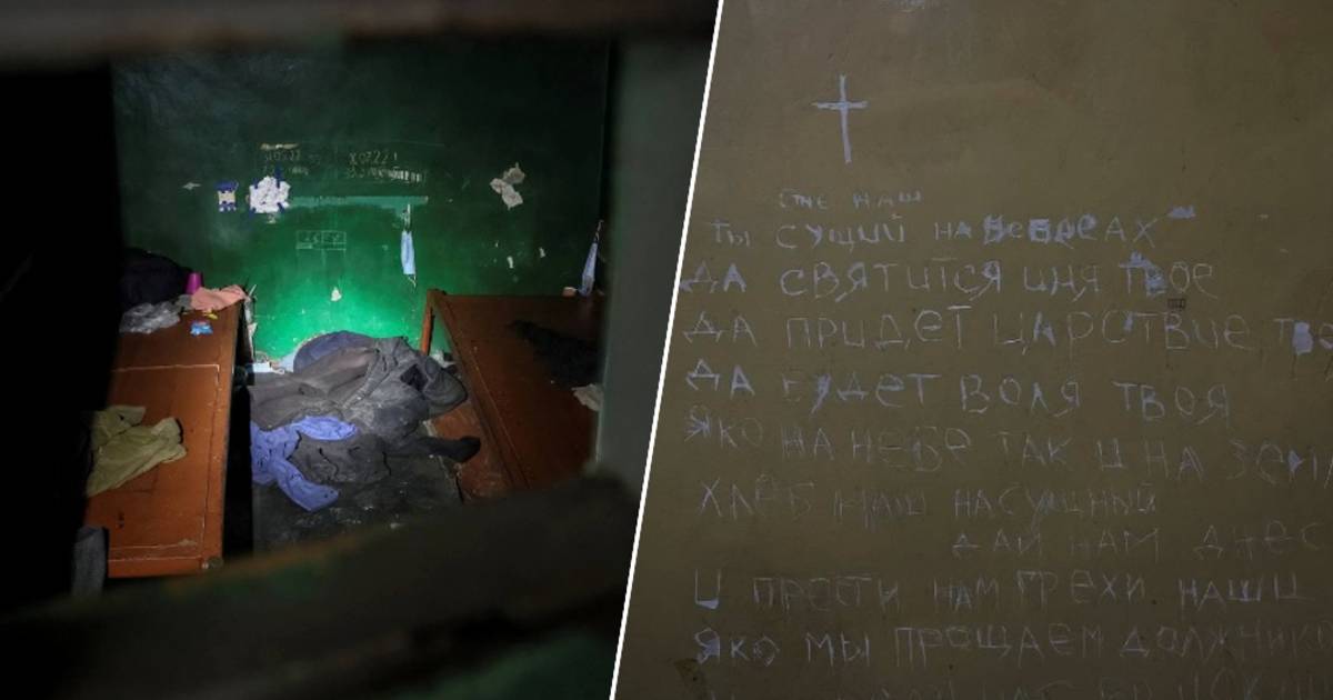 Editori ucraini espongono il caveau di tortura russo: le vittime graffiano le preghiere sul muro |  Guerra tra Ucraina e Russia