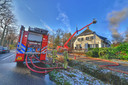 Een brand bij de Treeswijkhoeve in Waalre.