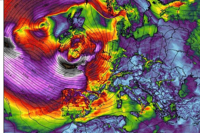 De Britse weerdienst heeft de zeer zware storm de naam “Ciarán” gegeven