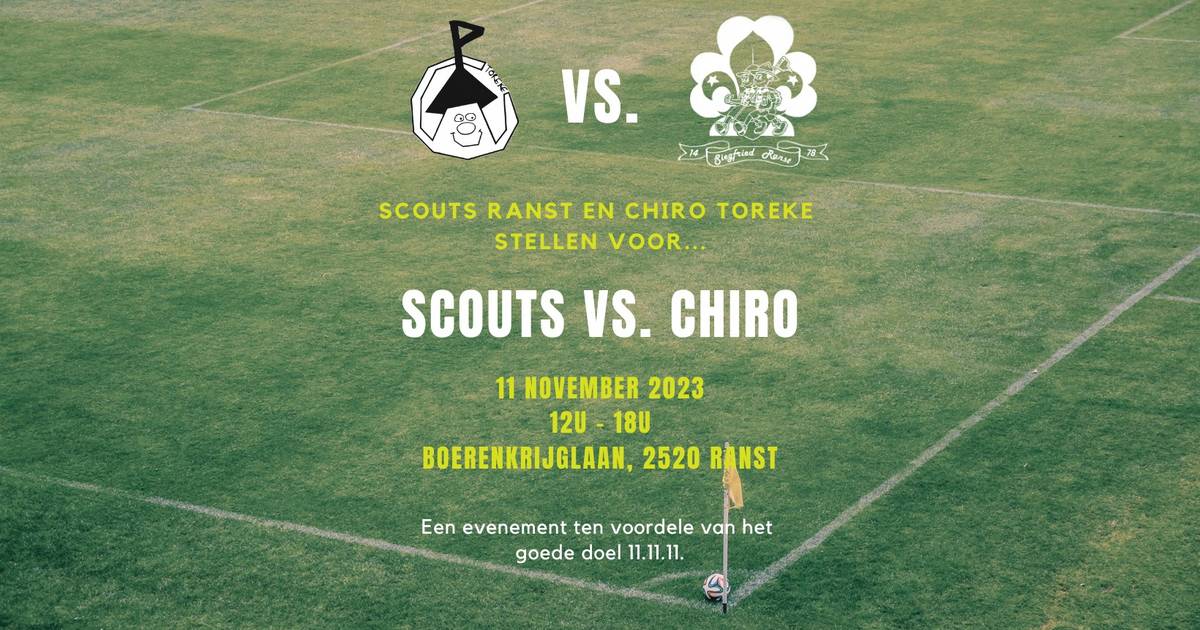 Scouts en chiro voetballen tegen mekaar voor het goede doel | Ranst ...