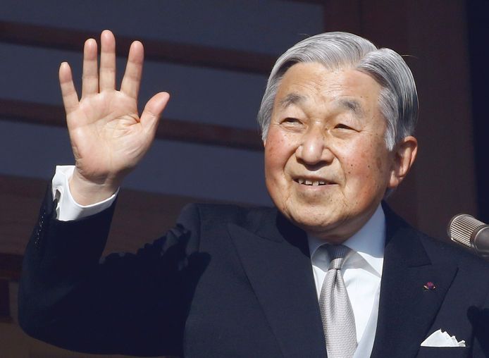 Keizer Akihito van Japan.