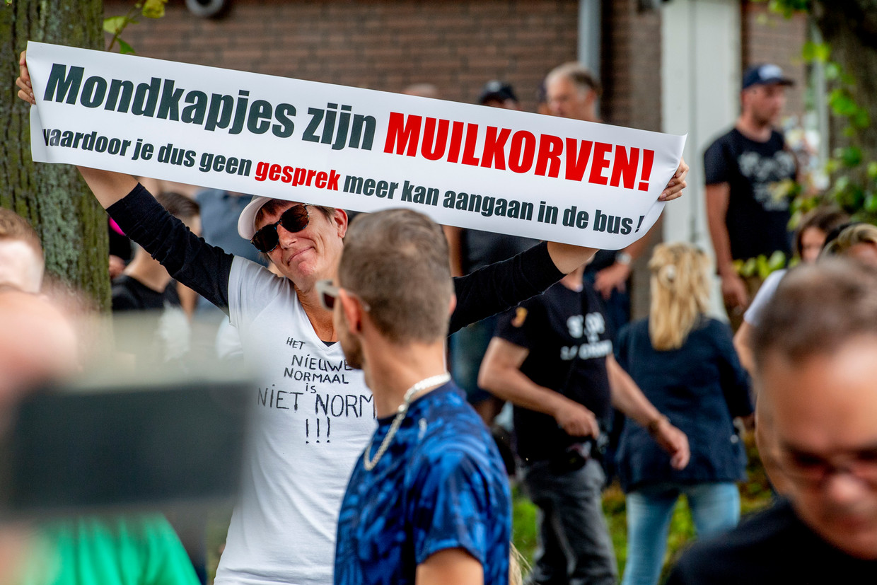 Demonstranten in Nederland afgelopen weekend Beeld ROBIN UTRECHT/Belga