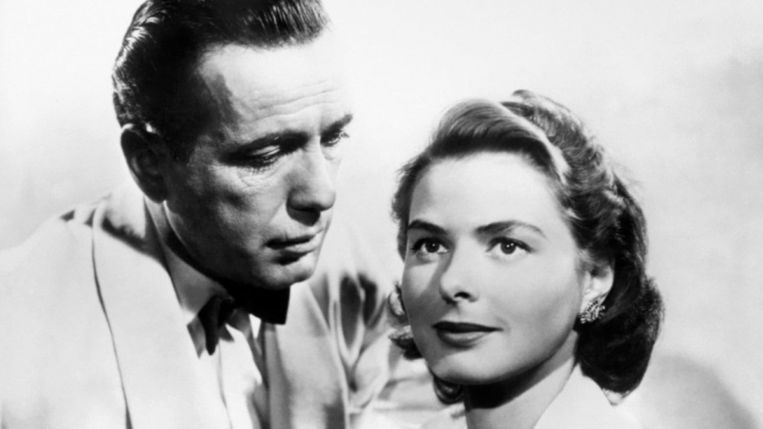 Humphrey Bogart en Ingrid Bergman in ‘Casablanca’ Beeld TMDb