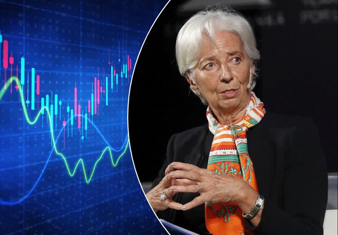 "De inflatie in de eurozone is veel te hoog", zei Christine Lagarde op een ECB-bijeenkomst.