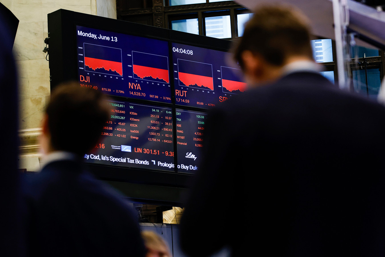 La baisse des marchés boursiers s