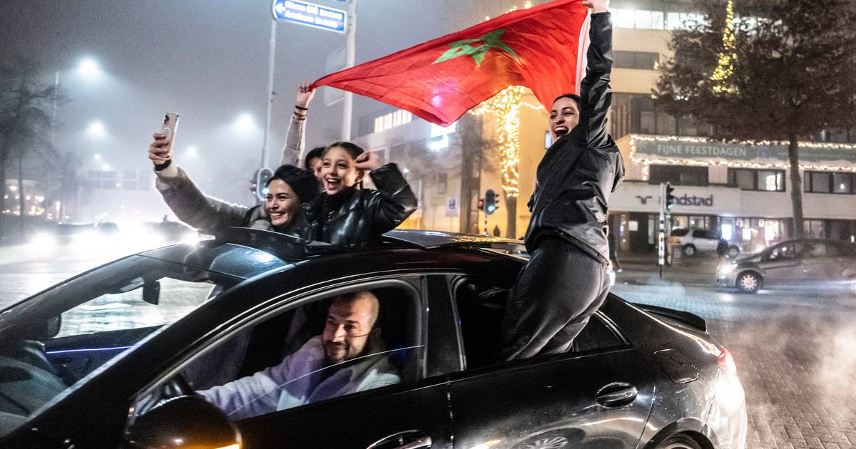 Het is weer rustig op straat na uitgelaten feest om overwinning op Portugal van Marokkosupporters