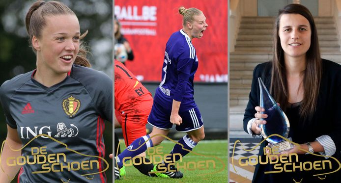 Tine De Caigny, Ella Van Kerkhoven en Laura De Neve: drie Anderlecht-kandidates voor de Gouden Schoen bij de vrouwen.