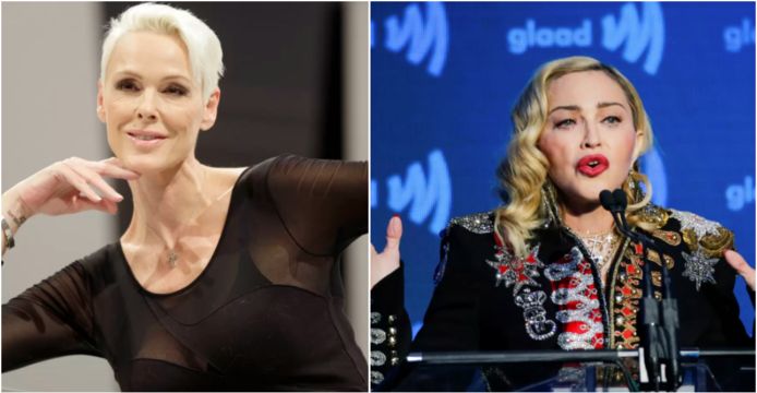 Brigitte Nielsen en Madonna.