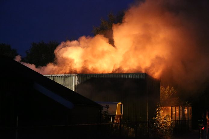 Brand in Roosendaal.