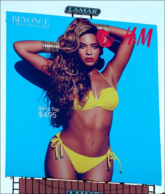 De campagne met Beyoncé.