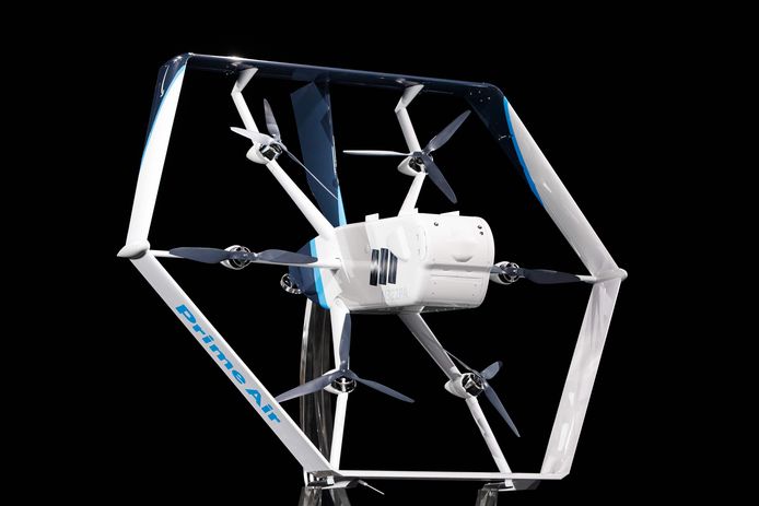 Archiefbeeld van een Amazon Prime Air-drone.