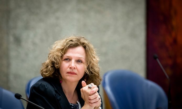 Edith Schippers (VVD) tijdens het Tweede Kamerdebat over de verkiezingsuitslag