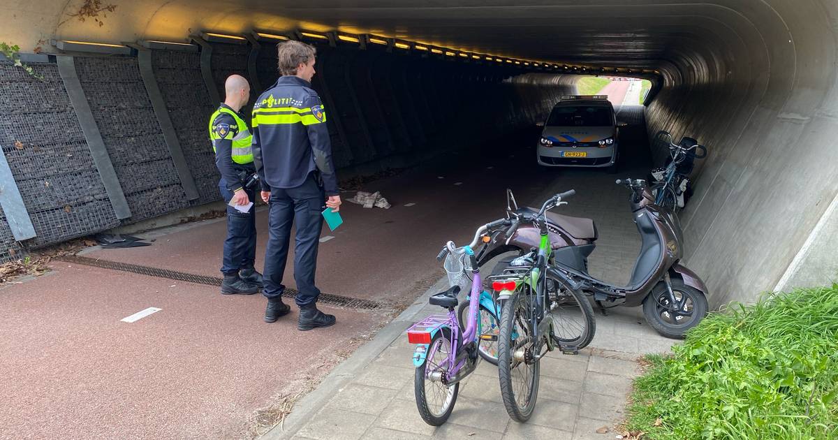 Fietsende moeder komt ten val na aanrijding met snorscooter op Rielerweg in Deventer.