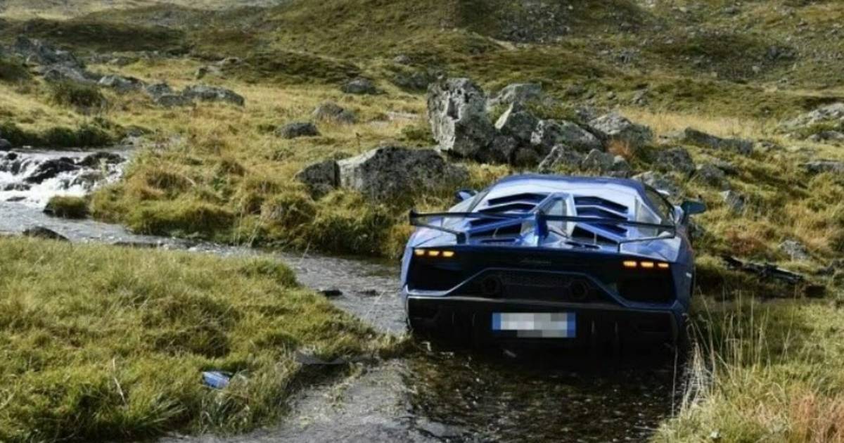 Lamborghini Rental Mishap: American Tourist Parks Expensive Car in Swiss Stream