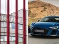 De rechtbank in Middelburg. Rechts een Audi R8. (foto ter illustratie).