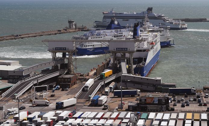 De haven van Dover, in het zuiden van Engeland.