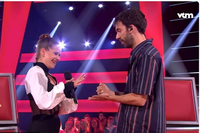 Laura Tesoro and Jan Pieternoster in a movie 