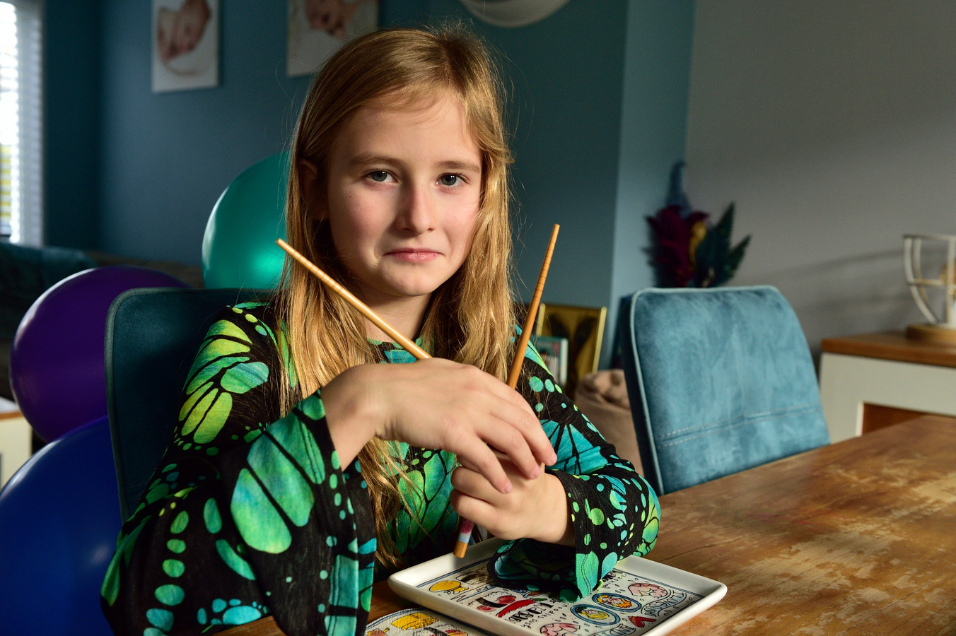 Marynte werd vrijdag 9 jaar en mocht voor haar verjaardag kiezen wat ze wilde eten. Haar geliefde sushi kwam echter nooit opdagen.