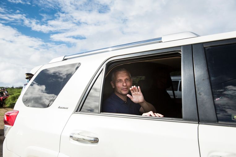 Gerrit Schotte wordt vrijgelaten uit de gevangenis.
 Beeld Sinaya Wolfert