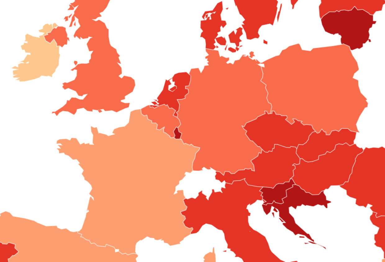 Hoe rood kleuren onze buurlanden en hoe streng zijn de ...