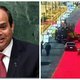 Al-Sisi haalt woede van Egyptenaren op de hals door rode loper van 4km voor zichzelf te laten uitrollen