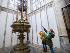 De salamander is gespot bij de speurtocht in de Grote Kerk